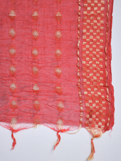 Cotton Silk Jacquard Kurta Pant With Banarasi Silk dupatta - FitVibe Fashion