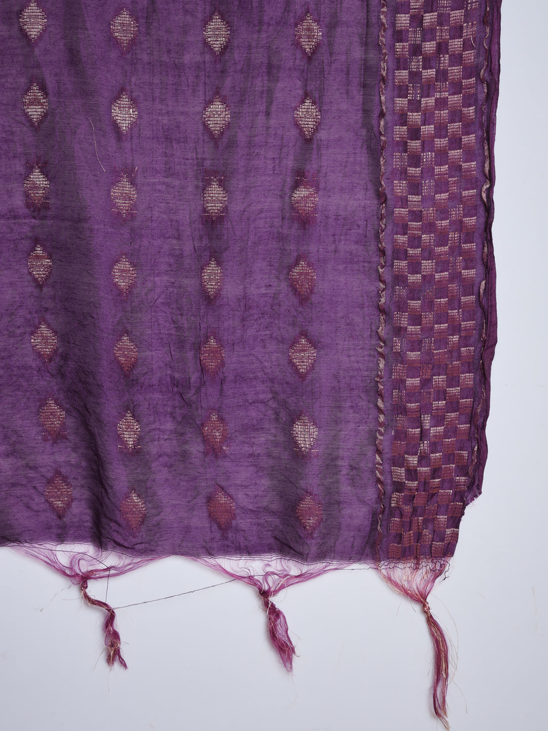 Cotton Silk Jacquard Kurta Pant With Banarasi Silk dupatta - FitVibe Fashion