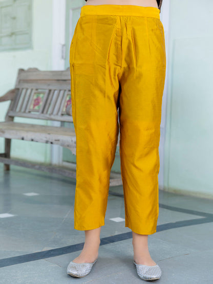 Kanishka Cotton Silk Jacquard Kurta Pant & Banarasi Dupatta Set – Elegant Party Wear Outfit - FitVibe Fashion