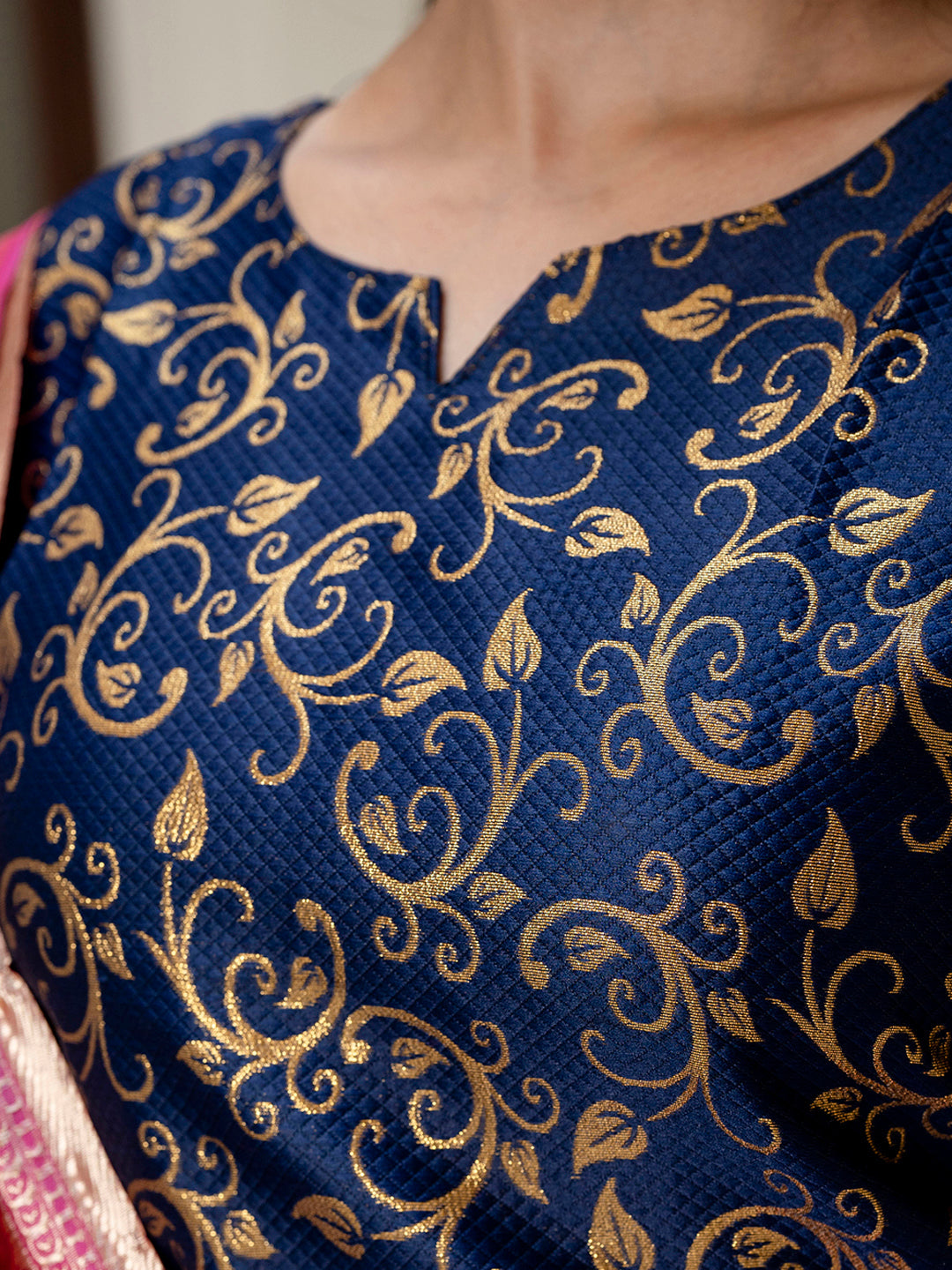 Kanishka Cotton Silk Jacquard Kurta Pant & Banarasi Dupatta Set – Elegant Party Wear Outfit - FitVibe Fashion