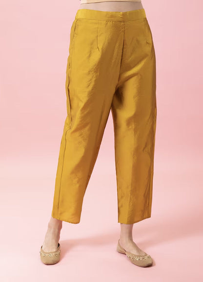 ZariZeenat Cotton Silk Jacquard Kurta Pant & Banarasi Dupatta Set – Elegant Party Wear Outfit - FitVibe Fashion