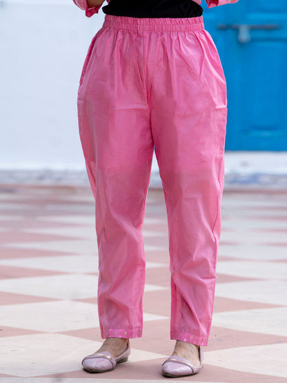 Varnika Chanderi Silk Kurta Set: Coding Embroidery, Party Wear Elegance - FitVibe Fashion