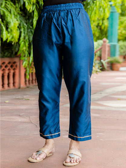 Sumiti Cotton Silk Jacquard Kurta Pant with Banarasi Dupatta – Stylish Party Wear Ethnic Ensemble for Women - FitVibe Fashion