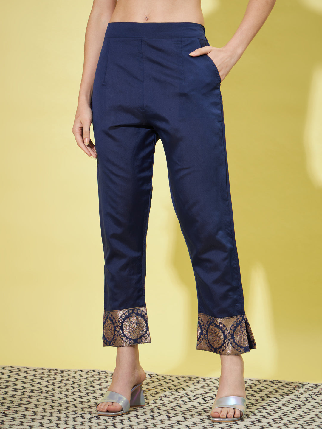 Cotton Silk Jacquard Kurta Pant With Heavy Banarasi Silk Dupatta - FitVibe Fashion