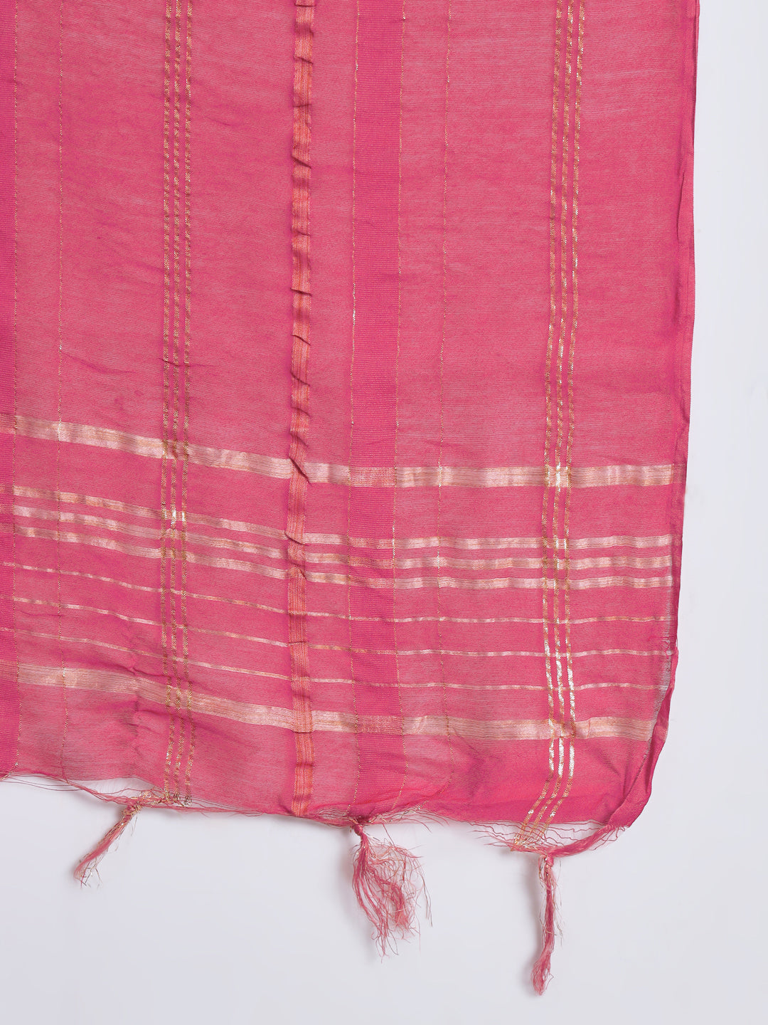 Kurta and Trouser Duppata Set Chanderi Modal Butti - FitVibe Fashion