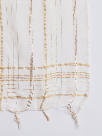 Kurta and Trouser Duppata Set Chanderi Modal Butti - FitVibe Fashion