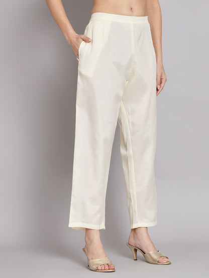 Kurta and Trouser Duppata Set Chanderi Modal Butti - FitVibe Fashion