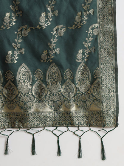 Kurta and Trousers Pant Set Heavy Zari Wok Silk Blend - FitVibe Fashion