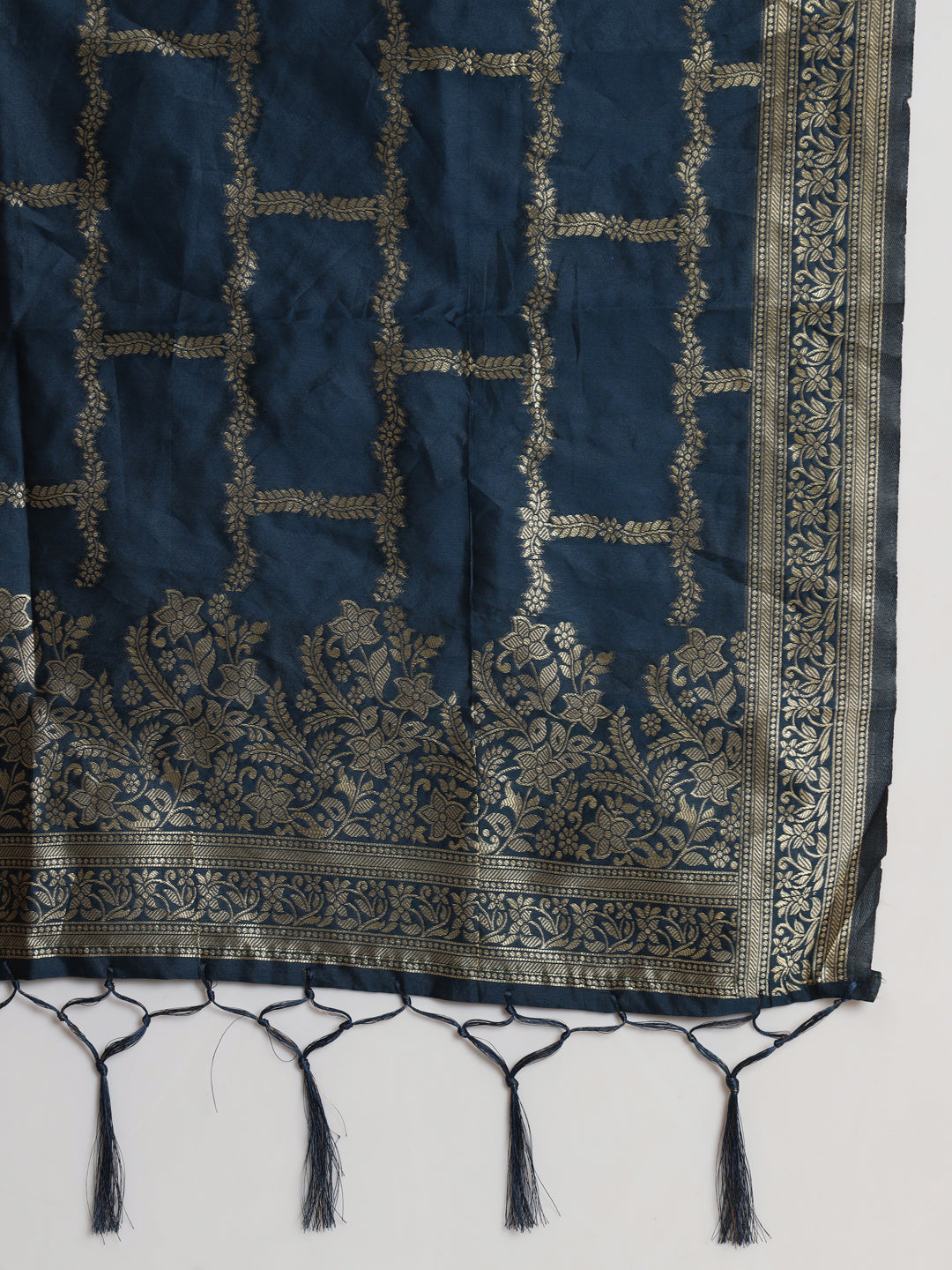 Kurta and Trousers Pant Set Heavy Zari Wok Silk Blend - FitVibe Fashion