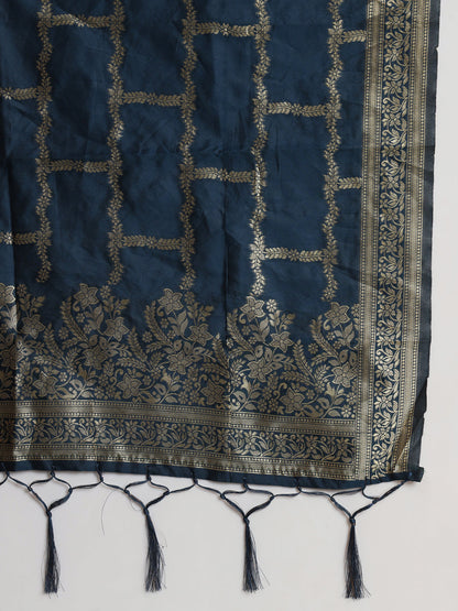 Kurta and Trousers Pant Set Heavy Zari Wok Silk Blend - FitVibe Fashion