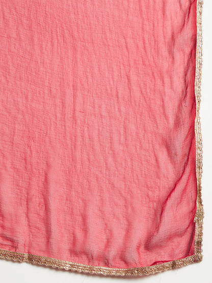 Women Kurta and Trousers Pant Set Cotton Blend - FitVibe Fashion