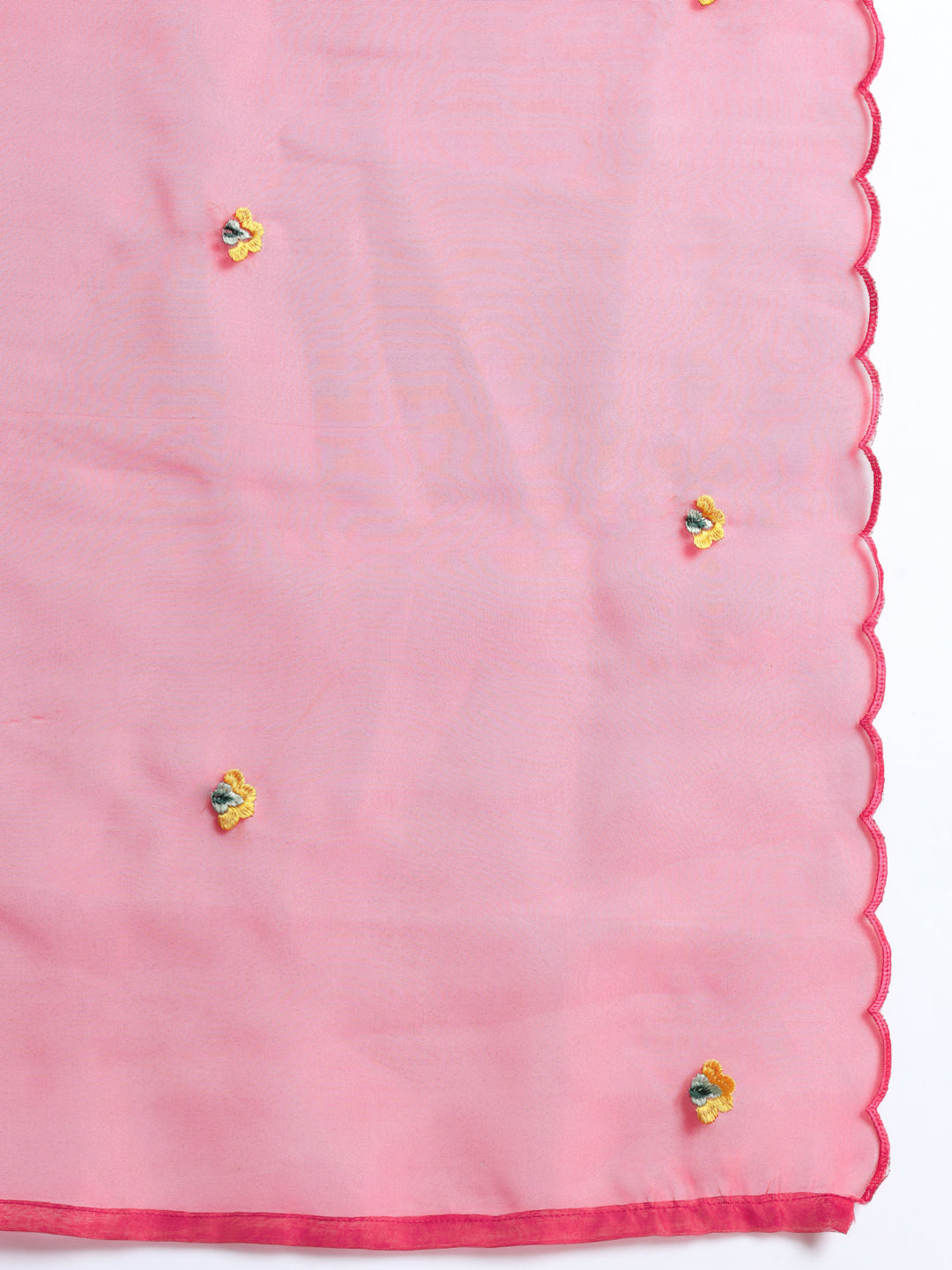 Pink Silk Blend Dori Embroidered Kurta Set - FitVibe Fashion