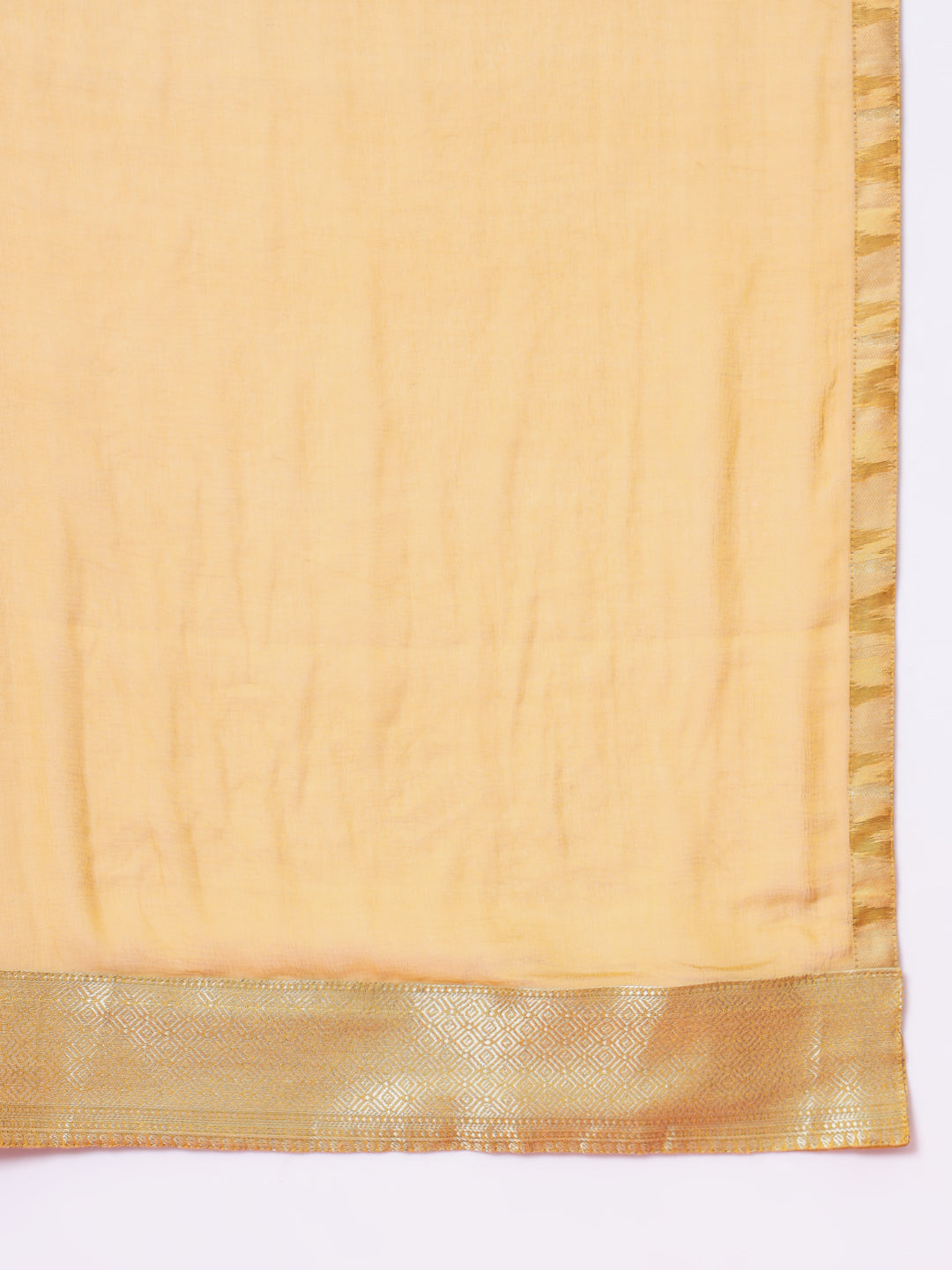 Zariya Flared Kurta and Trousers Pant Set Cotton Silk Blend - FitVibe Fashion