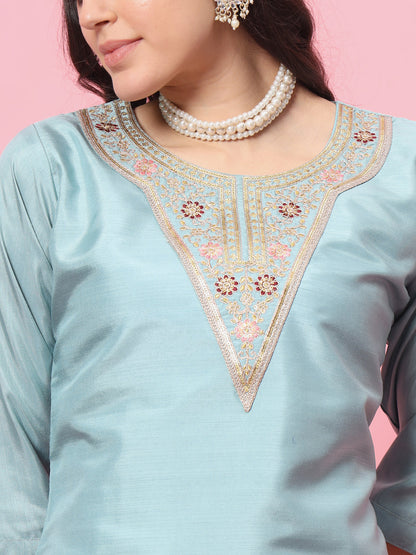 Bandhan Silk Blend Kurta and Trouser Pant Set - FitVibe Fashion