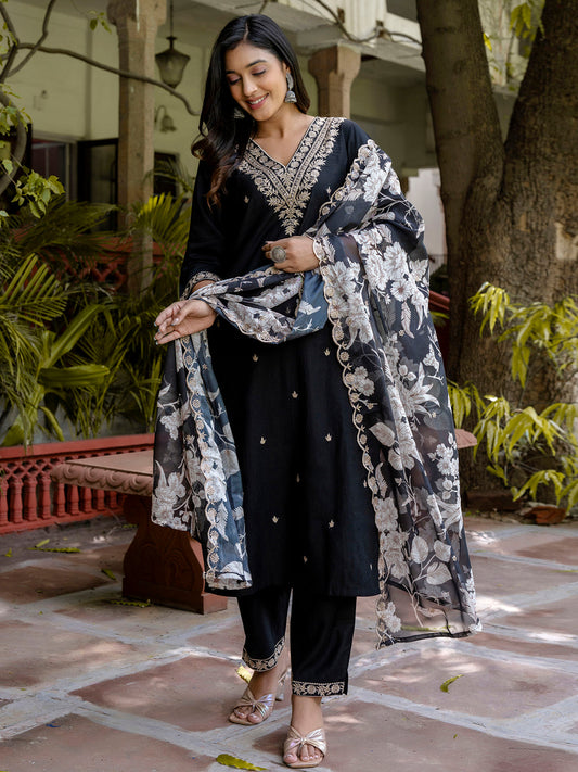 Basanti Suit Set Viscose Rayon Fabric - FitVibe Fashion