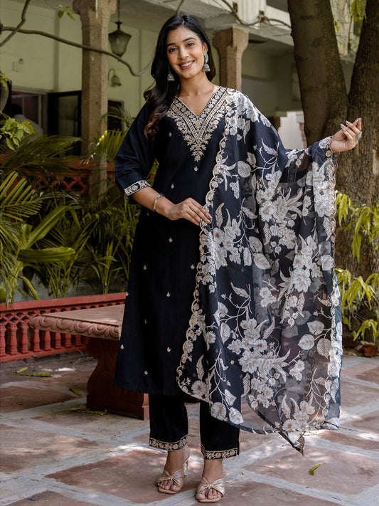Basanti Suit Set Viscose Rayon Fabric - FitVibe Fashion