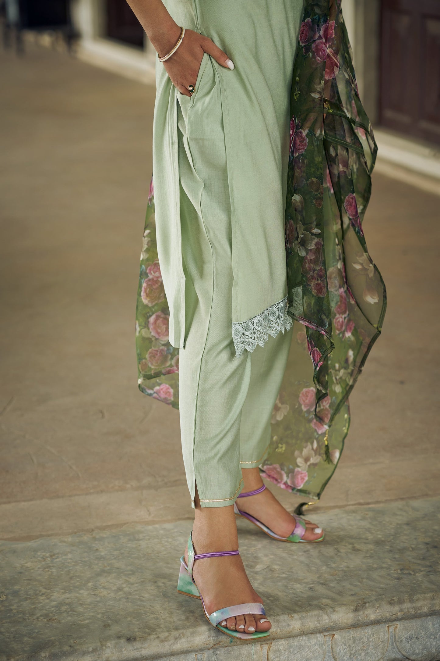 Kanchana Women Kurta and Pant Sets Viscose Rayon Fabric - FitVibe Fashion