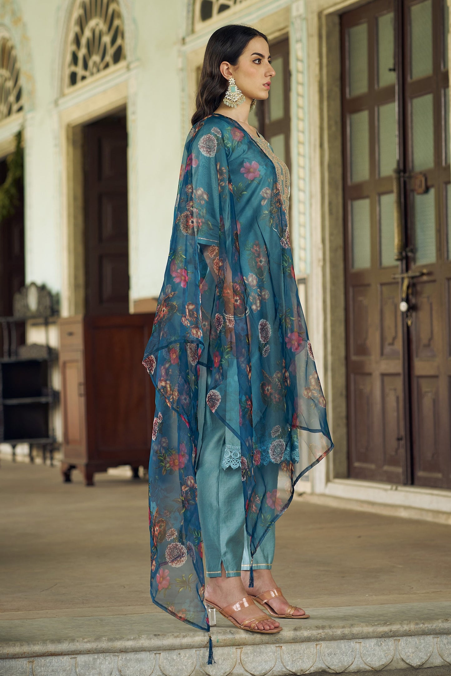 Vedika Women Kurta and Pant Sets Viscose Rayon Fabric - FitVibe Fashion