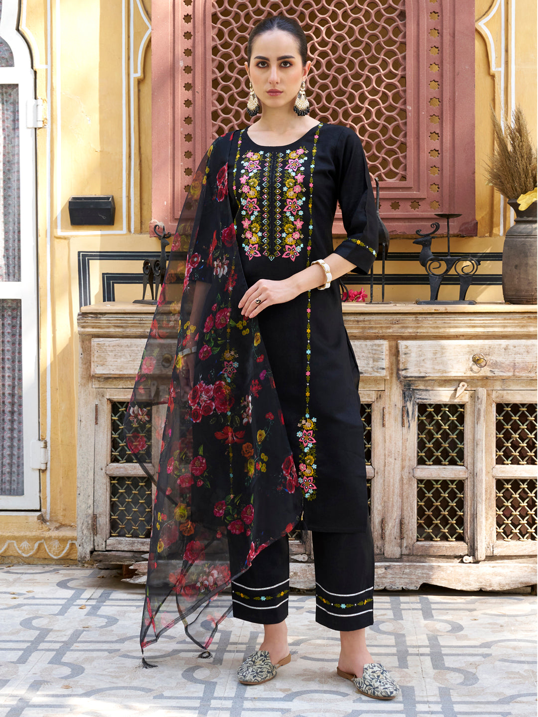 Surbhi Women Kurta and Pant Sets Viscose Rayon Fabric - FitVibe Fashion