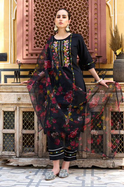 Surbhi Women Kurta and Pant Sets Viscose Rayon Fabric - FitVibe Fashion