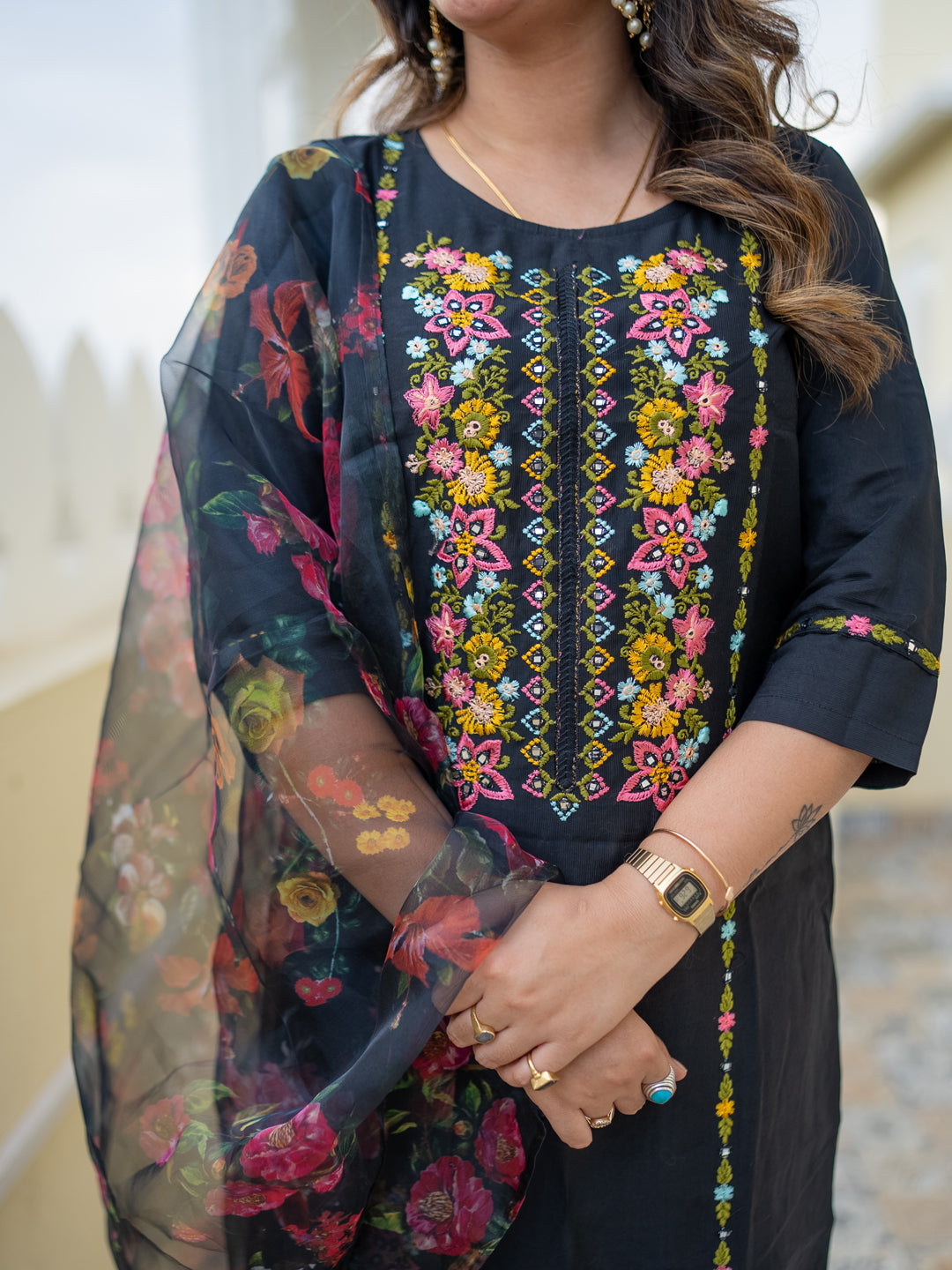 Vrishti Women Kurta and Pant Sets Viscose Rayon Fabric - FitVibe Fashion