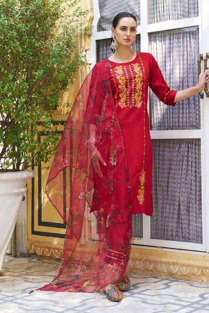 Mehak Women Kurta and Pant Sets Viscose Rayon Fabric - FitVibe Fashion