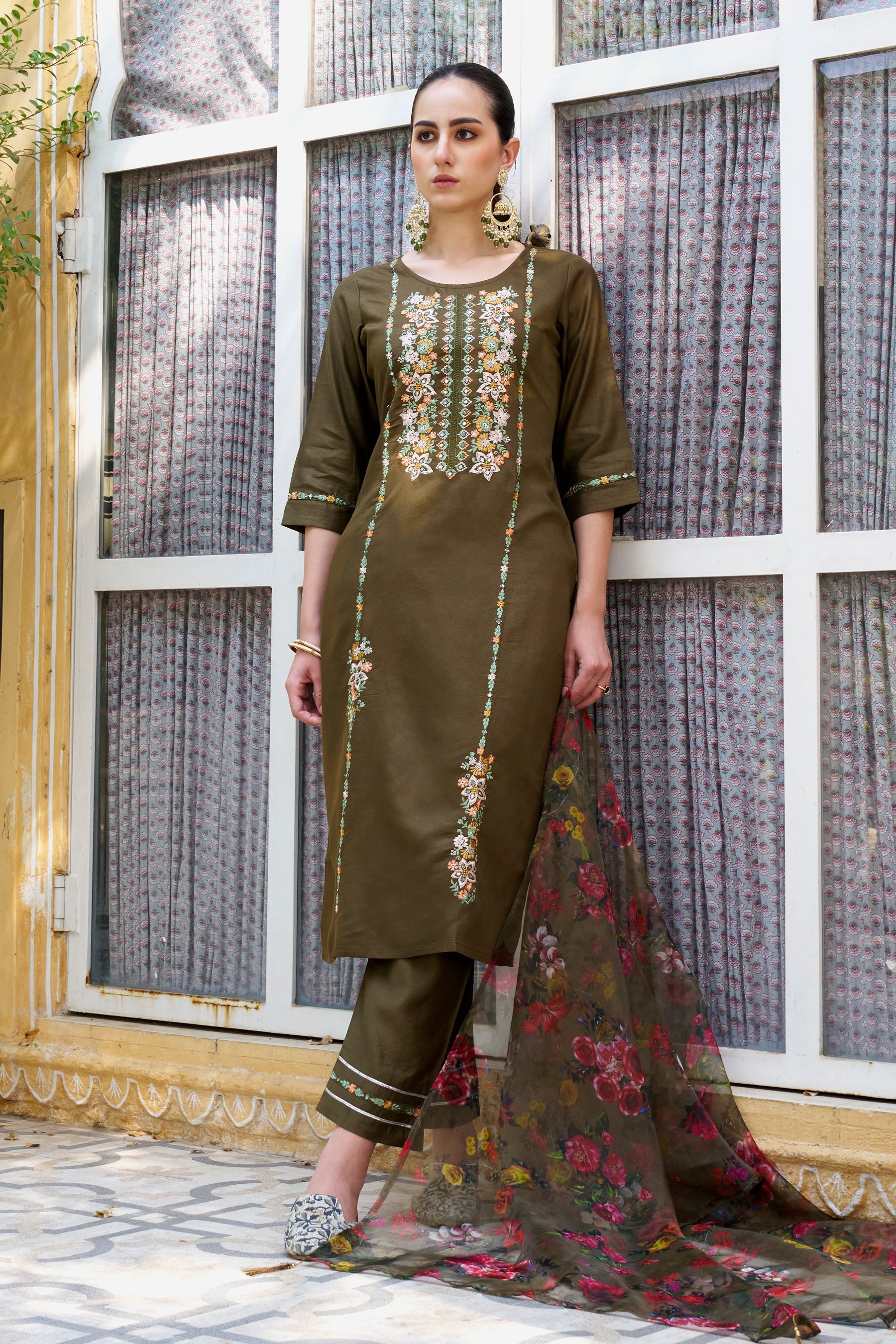 Noor Women Kurta and Pant Sets Viscose Rayon Fabric - FitVibe Fashion