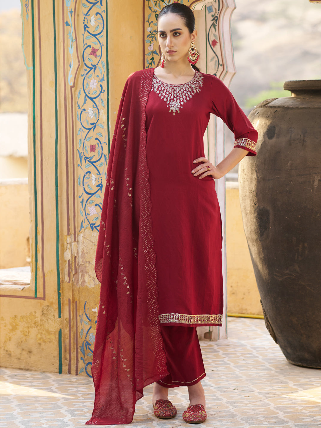 Baisali Women Kurta and Pant Sets Viscose Rayon Fabric - FitVibe Fashion