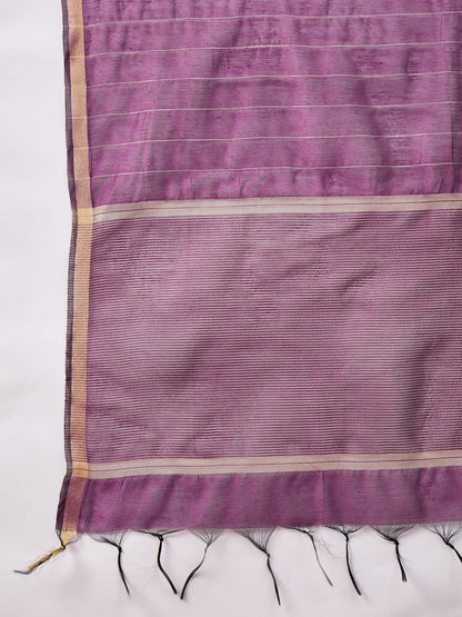 ChamakRaag Purple Women Viscose Rayon suit Set - FitVibe Fashion