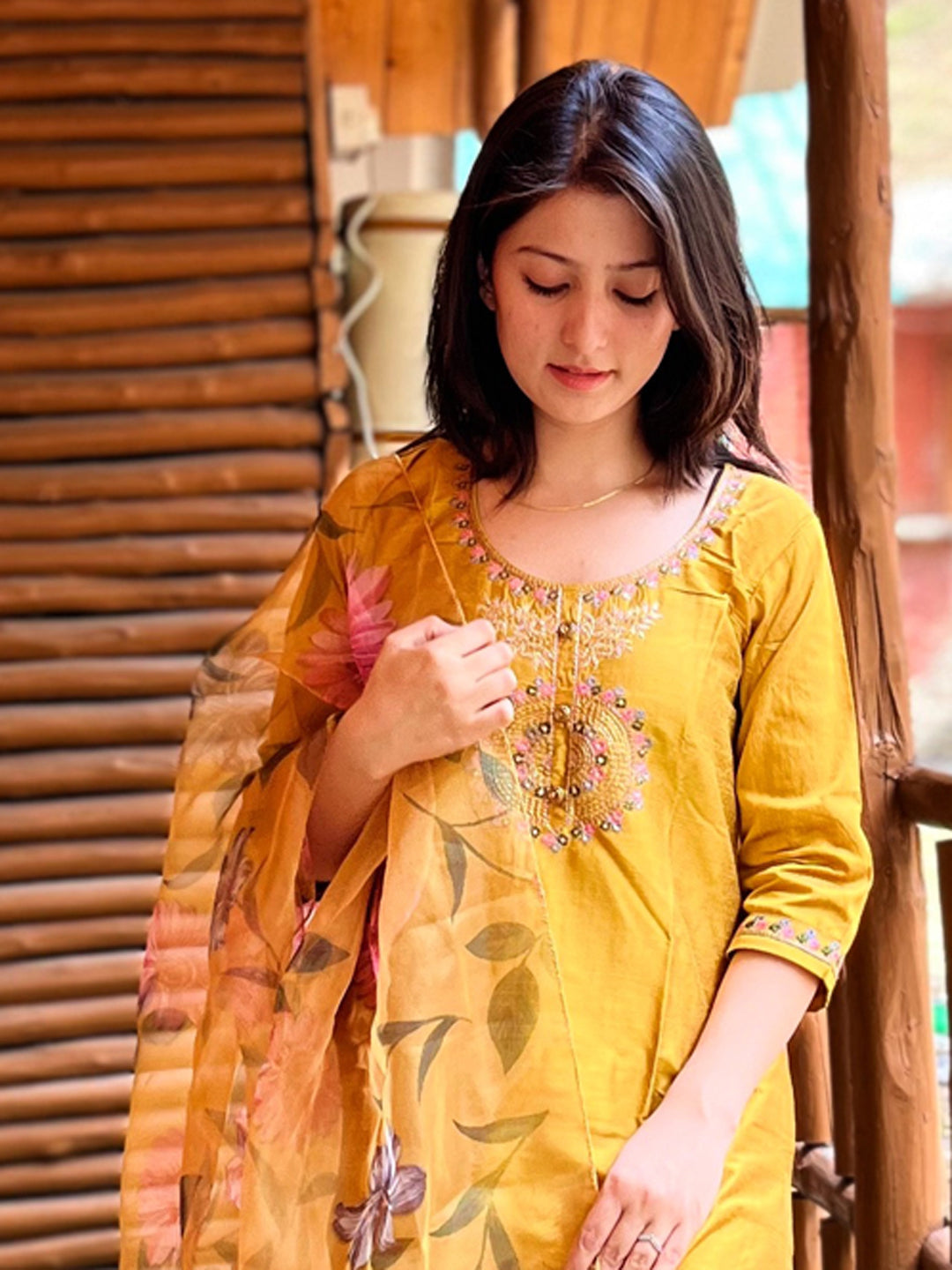 Radhika Women Kurta and Pant Sets Cotton Silk Fabric - FitVibe Fashion