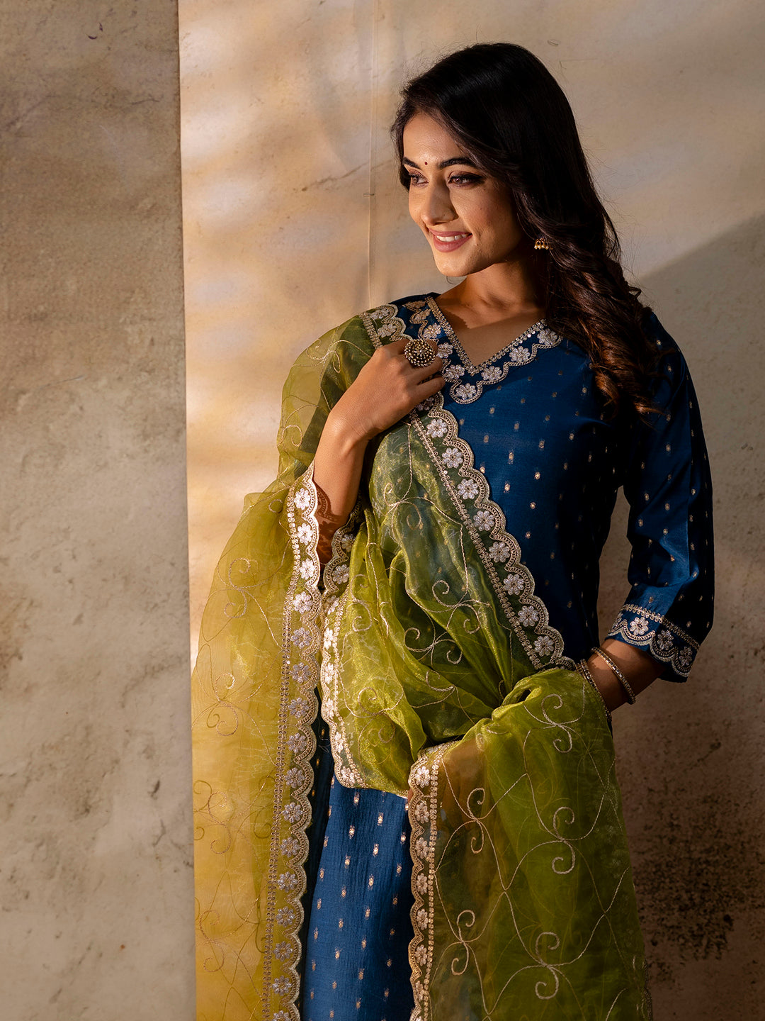 Chitta Chanderi Silk Blend Kurta Set - FitVibe Fashion