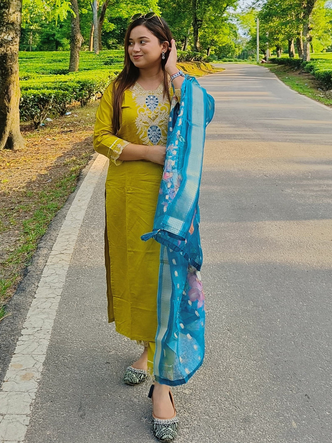 Shanti Women Kurta and Pant Viscose Rayon Fabric - FitVibe Fashion