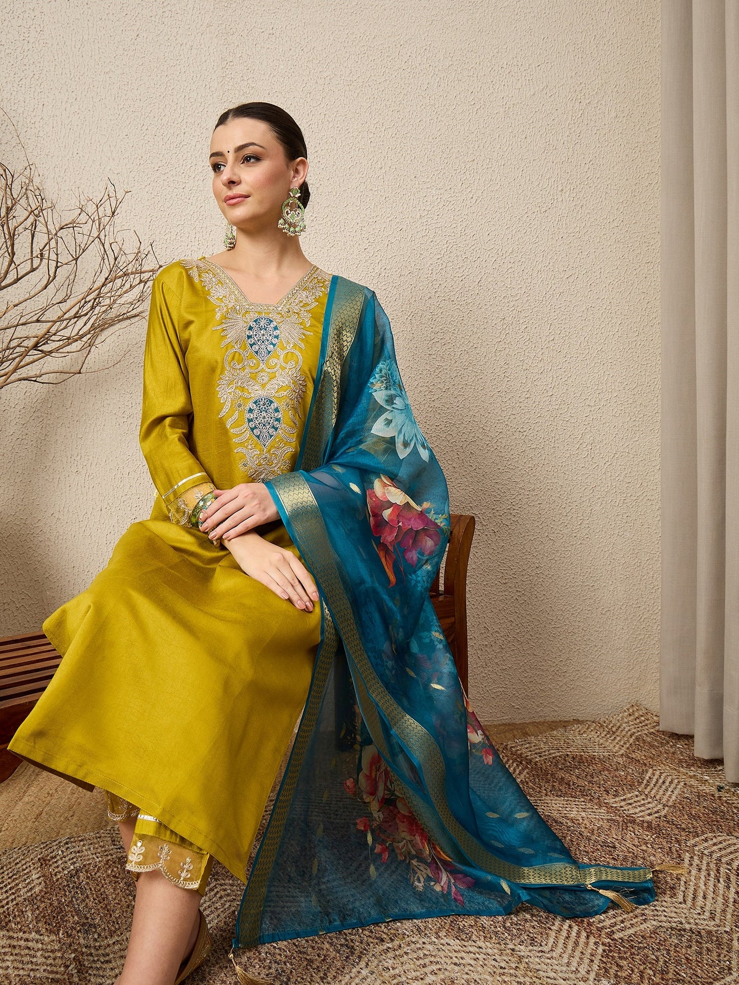 Gunjan Lemon Women Viscose Rayon suit Set - FitVibe Fashion