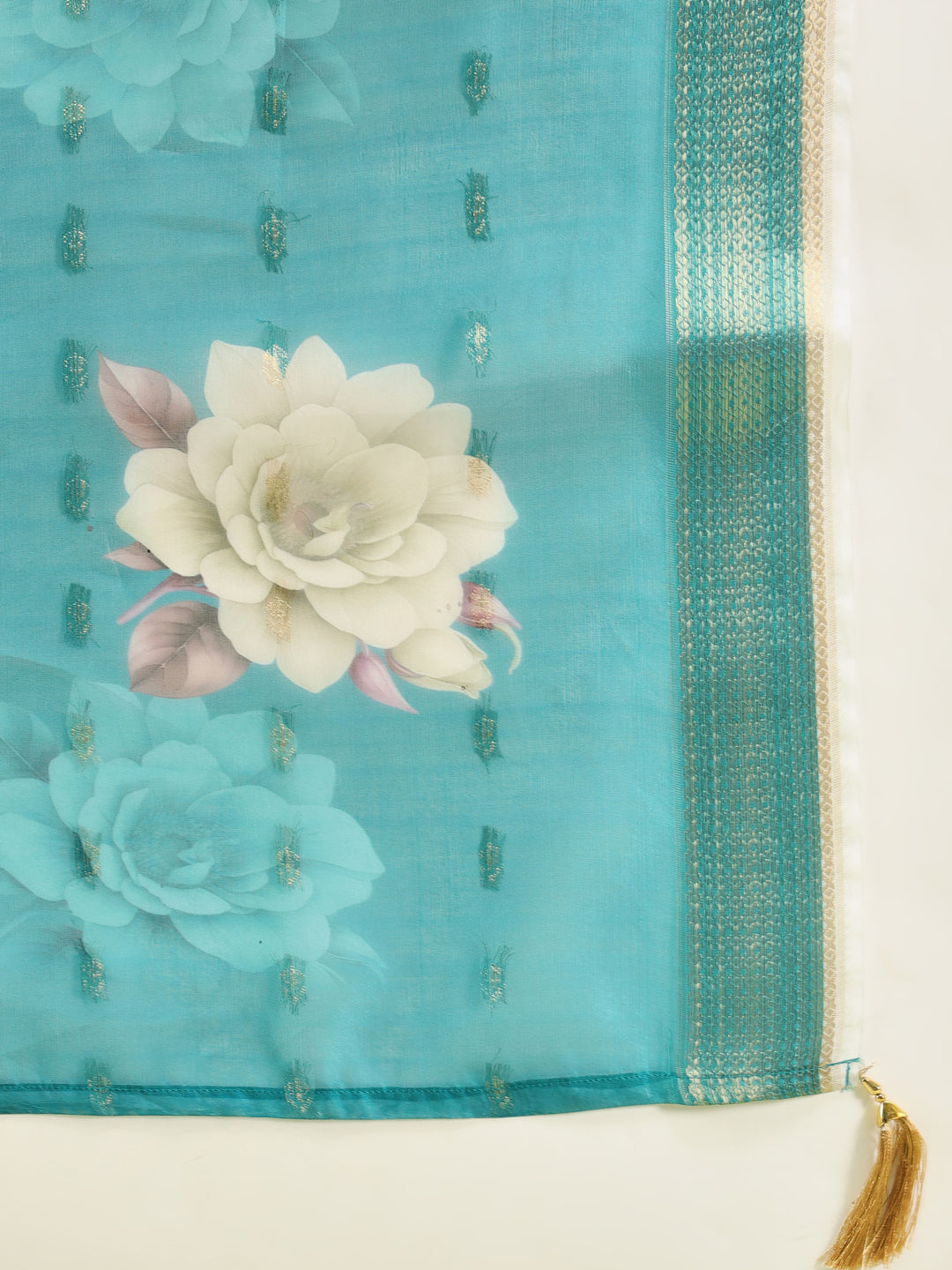 Nayika Women’s Viscose Roman Silk Embroidery Straight Kurta Pant with Dupatta Set - FitVibe Fashion