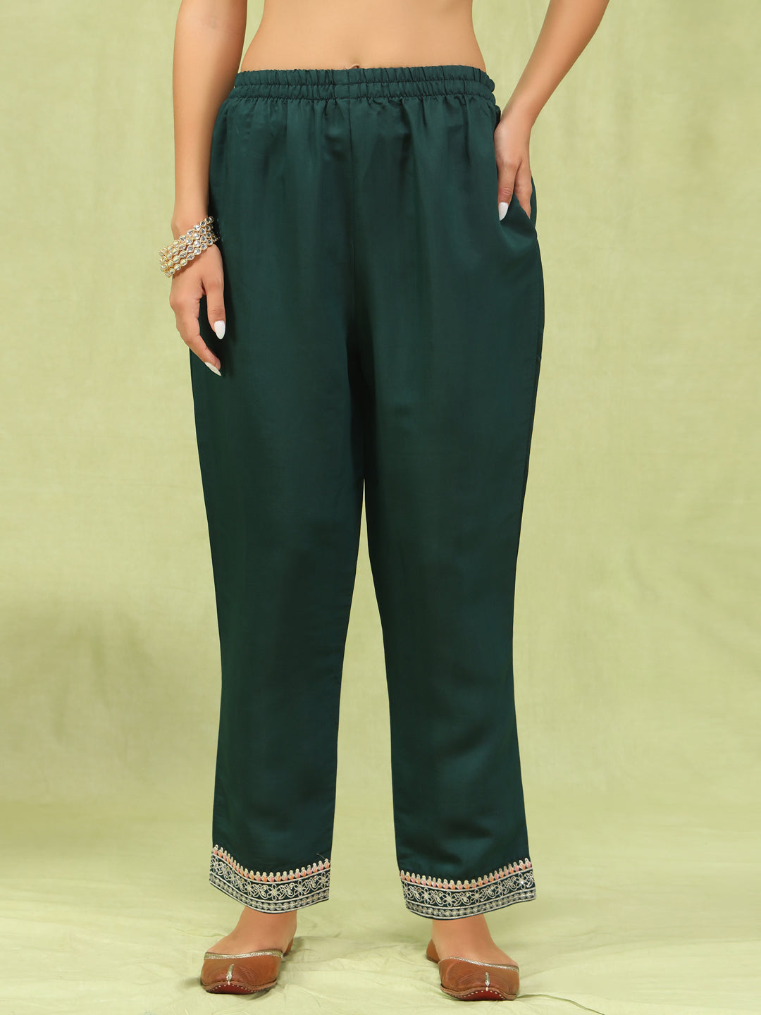 Kshatra Women’s Viscose Roman Silk Embroidery Straight Kurta Pant with Dupatta Set - FitVibe Fashion