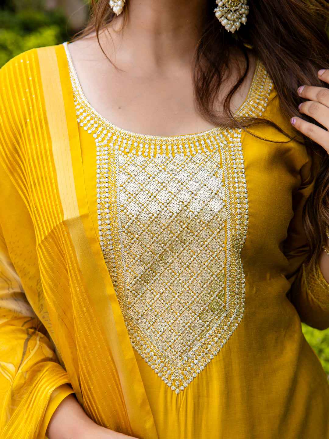 Abhilasha Women’s Viscose Roman Silk Embroidery Straight Kurta Pant with Dupatta Set