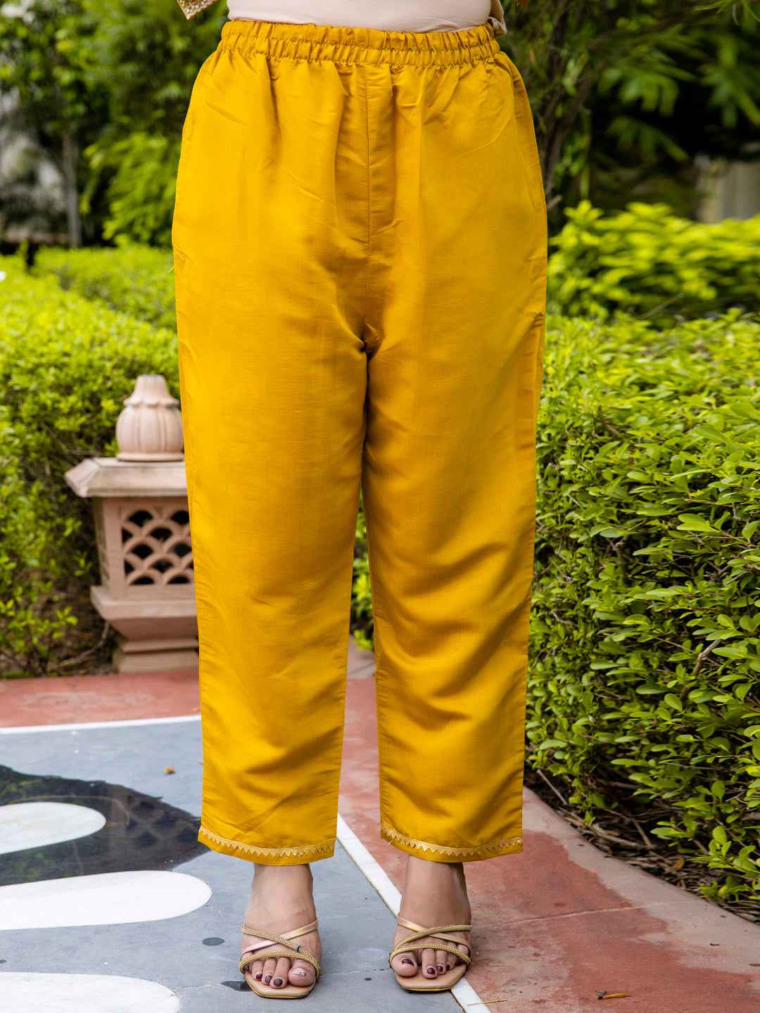 Abhilasha Women’s Viscose Roman Silk Embroidery Straight Kurta Pant with Dupatta Set