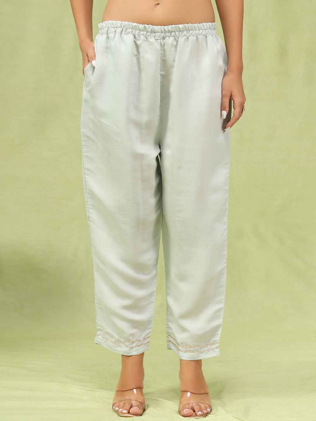 Aditi Women’s Viscose Roman Silk Embroidery Straight Kurta Pant with Dupatta Set