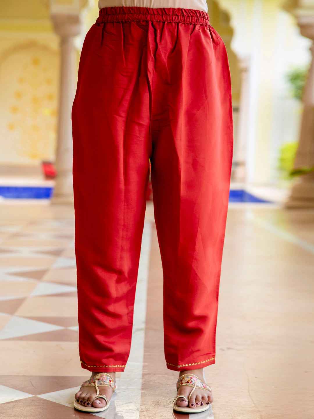 Aishwarya Women’s Viscose Roman Silk Embroidery Straight Kurta Pant with Dupatta Set