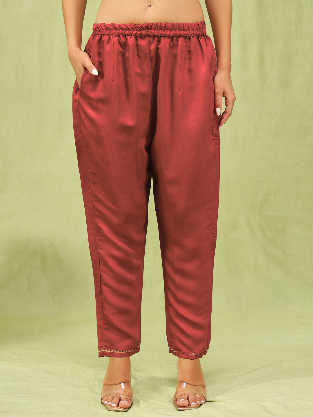 Nirali Women’s Viscose Roman Silk Embroidery Straight Kurta Pant with Dupatta Set - FitVibe Fashion