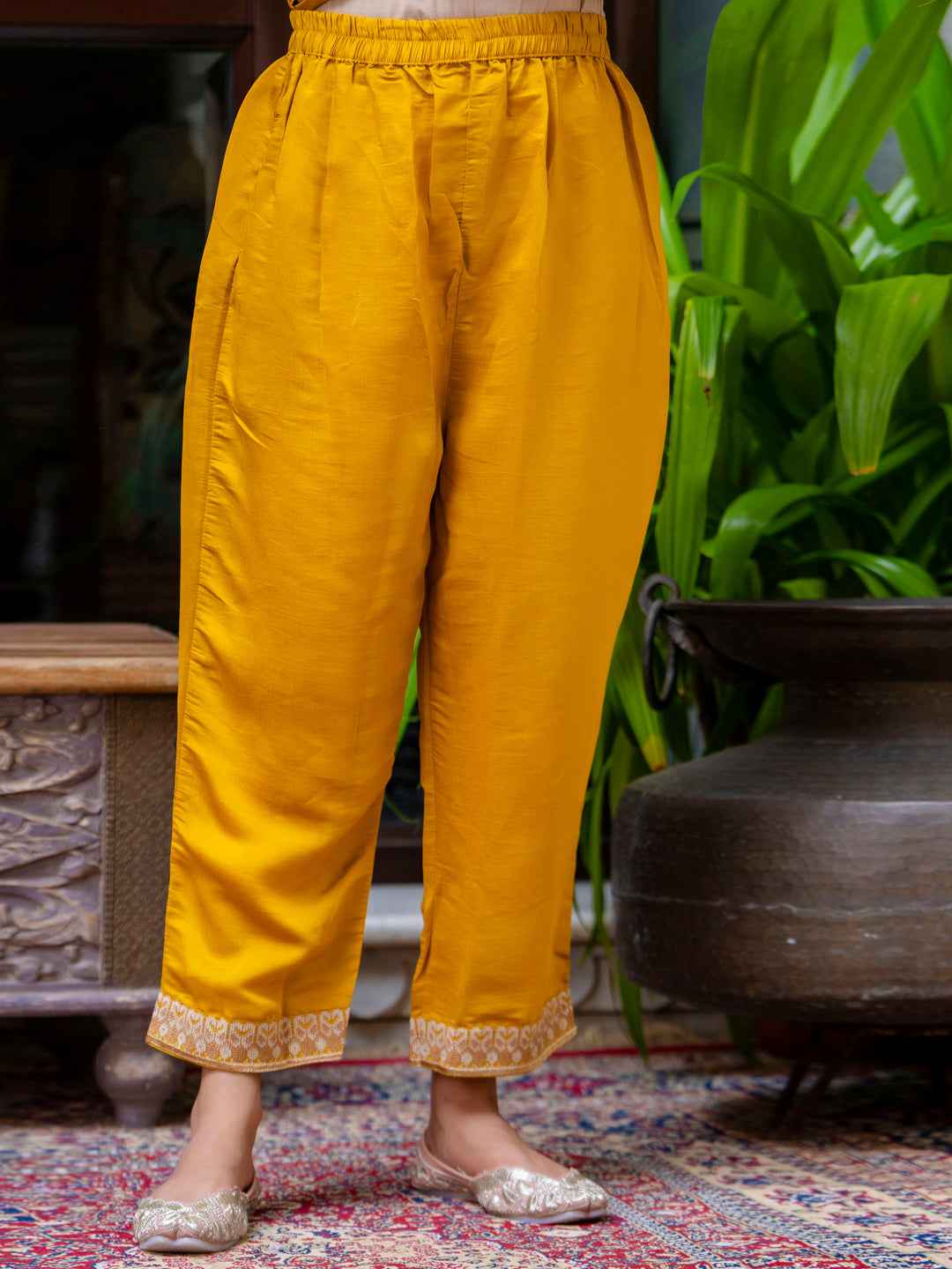 Akshara Women’s Viscose Roman Silk Embroidery Straight Kurta Pant with Dupatta Set