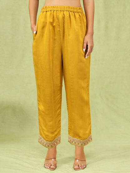 Ritu Women’s Viscose Roman Silk Embroidery Straight Kurta Pant with Dupatta Set - FitVibe Fashion