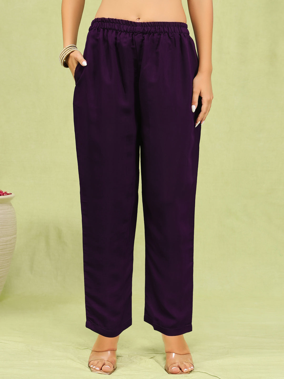 Sandhya Women’s Viscose Roman Silk Embroidery Straight Kurta Pant with Dupatta Set - FitVibe Fashion