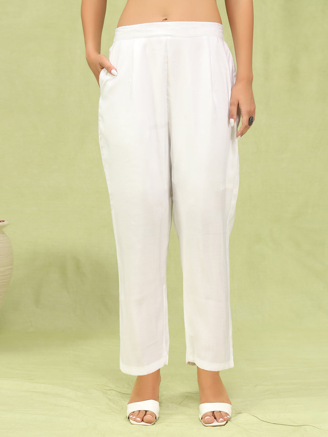 Sankranti Women’s Viscose Roman Silk Embroidery Straight Kurta Pant with Dupatta Set - FitVibe Fashion