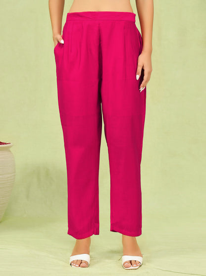 Diya Women’s Viscose Roman Silk Embroidery Straight Kurta Pant with Dupatta Set - FitVibe Fashion