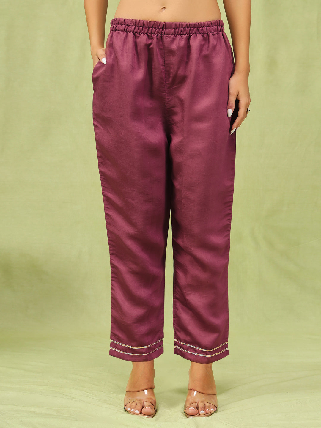 Paavani Viscose Roman Silk Embroidery Straight Kurta Pant with Organza Dupatta Set - FitVibe Fashion