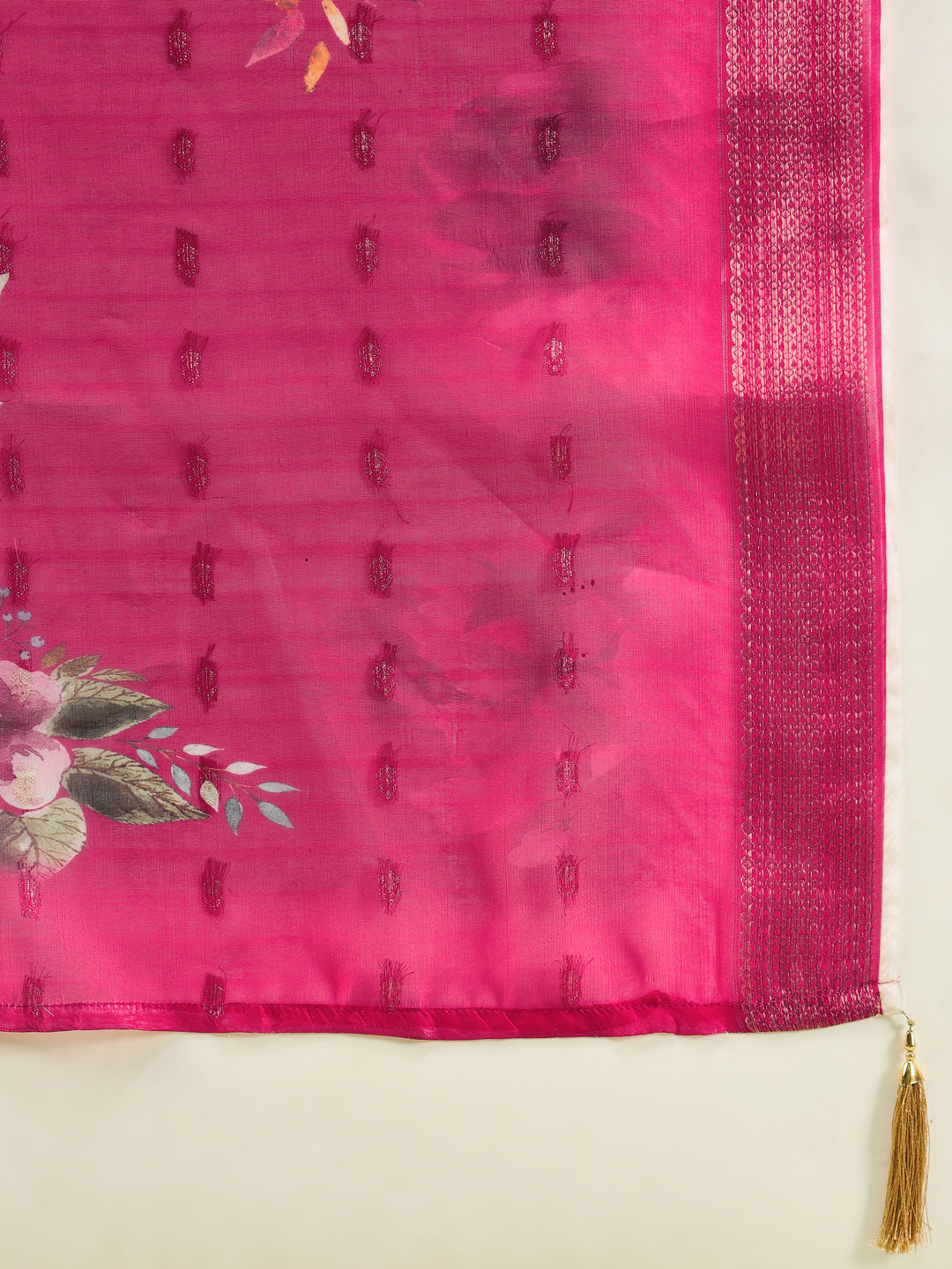 Sanjana Women’s Viscose Roman Silk Embroidery Straight Kurta Pant with Dupatta Set - FitVibe Fashion