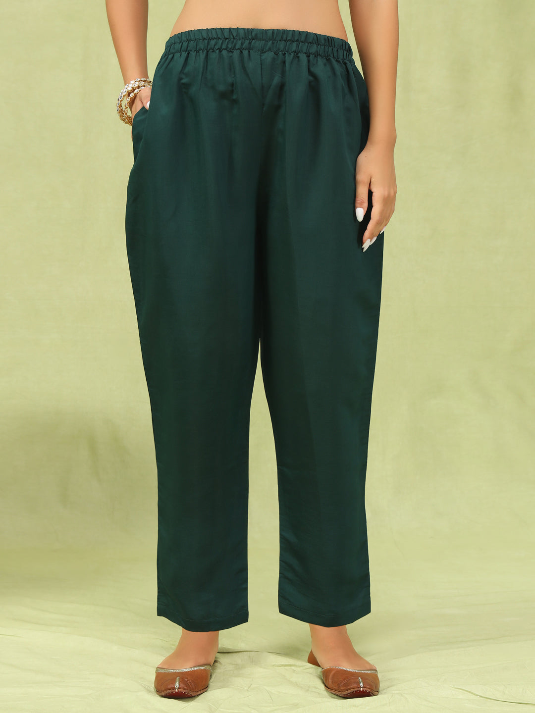 Parvati Women Cotton Silk Blend Kurta and Pant Sets with Handwork and Dupatta - FitVibe Fashion