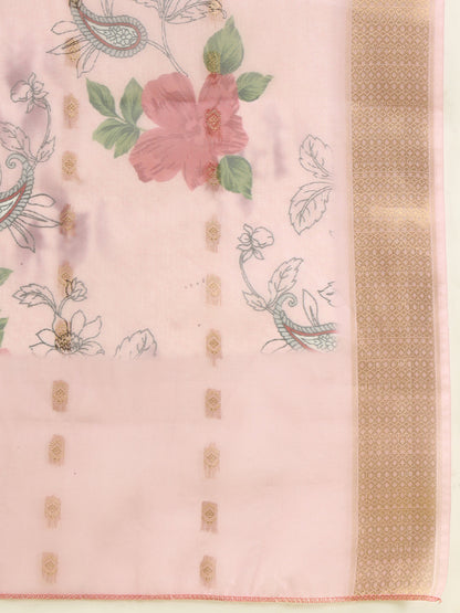 Bhanita  Women Kurta and Trousers Pant Set Silk Blend - FitVibe Fashion