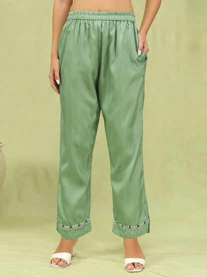 Bhavana Women Kurta and Trousers Pant Set Silk Blend - FitVibe Fashion